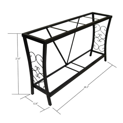 Aquatic Fundamentals 55 Gallon Black Metal Aquarium Stand