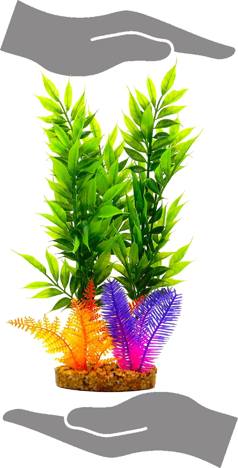 Aqua Culture XL Standing Aquarium Plant - Multicolor