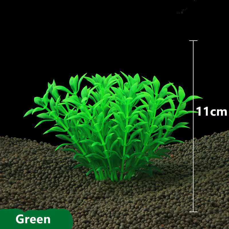 Beautiful Plastic Artificial Aquarium Plants Decoration Submersible Aquatic Fish Tank Grass Ornament Plant Aquarium Background