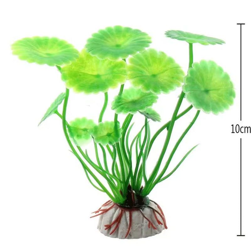 Beautiful Plastic Artificial Aquarium Plants Decoration Submersible Aquatic Fish Tank Grass Ornament Plant Aquarium Background