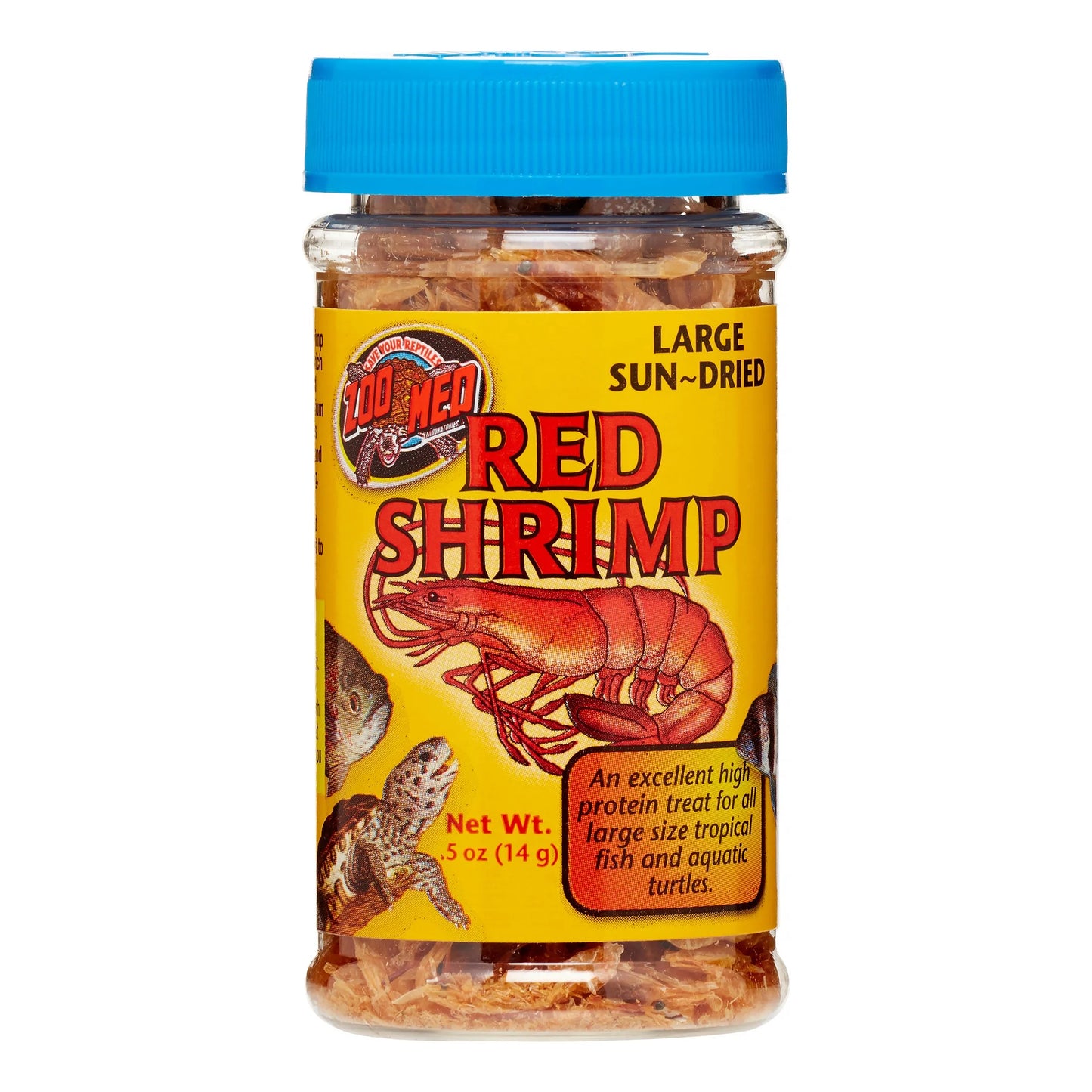 Large Sun-Dried Red Shrimp Fish & Aquatic Pet Food, 0.5 Oz