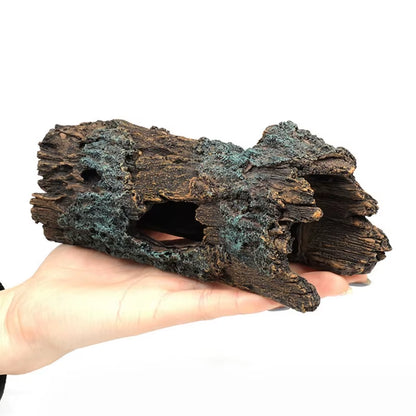 Realistic Tree Trunk Resin Simulation Aquarium Reptiles Hideout Fish Landscape Aquarium Plant Aquarium Supplies