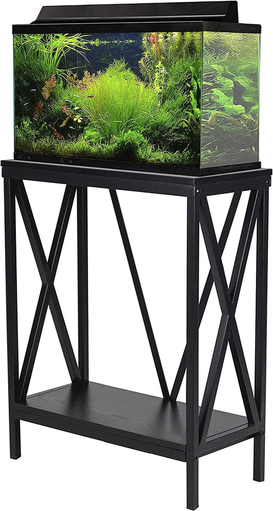 Aquatic Fundamentals 20 Gallon Wood + Metal Aquarium Stand