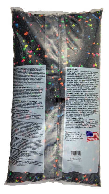 Aqua Culture Aquarium Gravel, Starry Night, 25 Lb