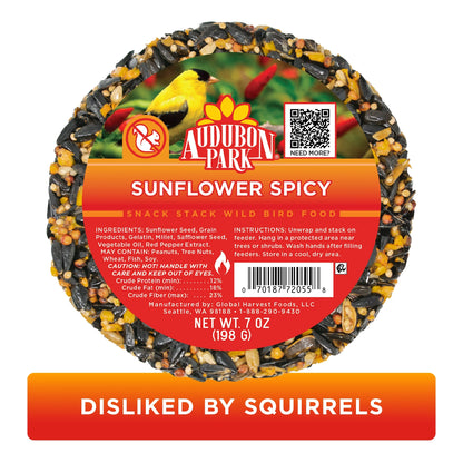 Spicy Snack Stack Wild Bird Food, Dry, 1 Count per Pack, 7 Oz.