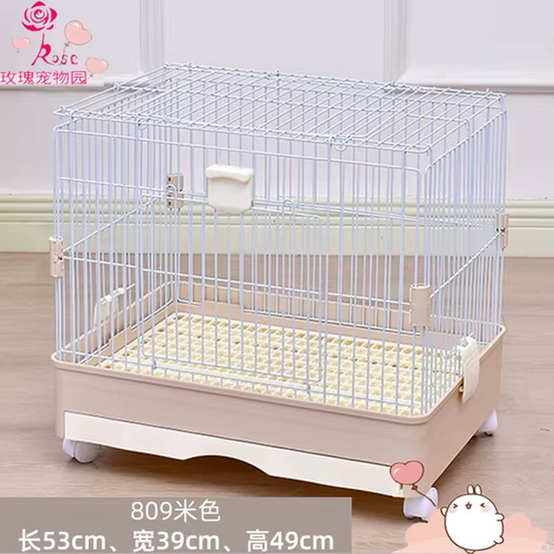 Rabbit Cage Automatic Dung Cleaning Rabbit Cage Household Extra Large Rabbit Cage Rabbit Villa Nest Rabbit House Pet Cage