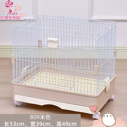 Rabbit Cage Automatic Dung Cleaning Rabbit Cage Household Extra Large Rabbit Cage Rabbit Villa Nest Rabbit House Pet Cage