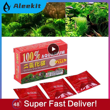 Aquarium CO2 Tablet Carbon Dioxide Supplements Diffuser for Water Plant Grass Aquarium Fish Tank Aquarium Accessories