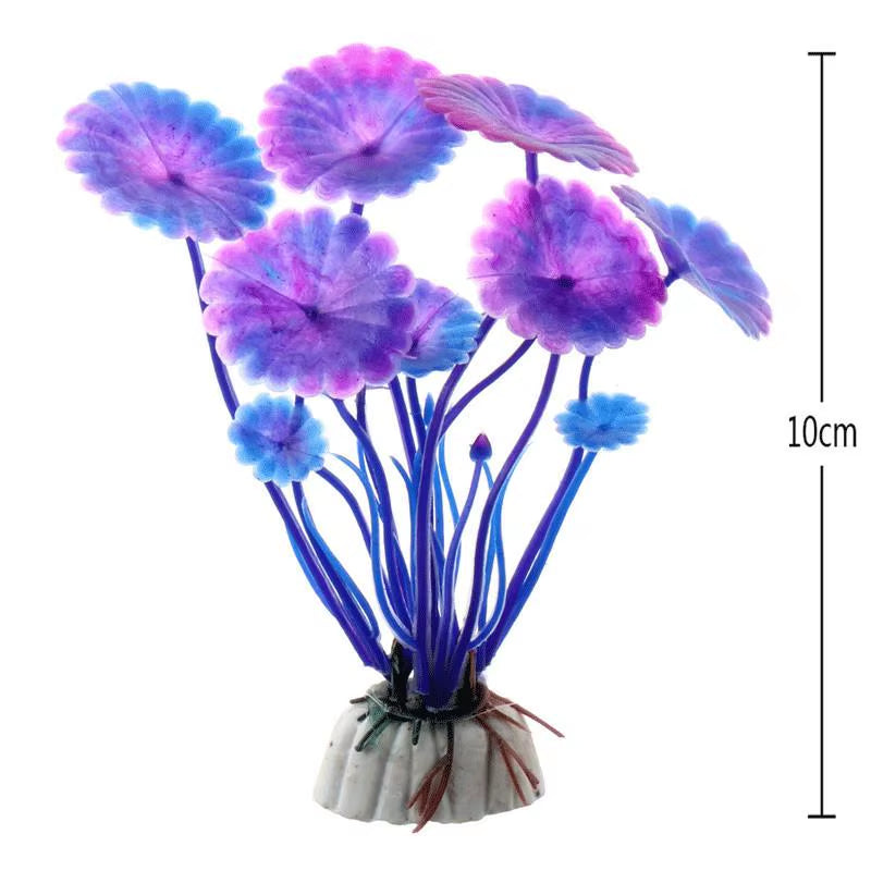 Beautiful Plastic Artificial Aquarium Plants Decoration Submersible Aquatic Fish Tank Grass Ornament Plant Aquarium Background