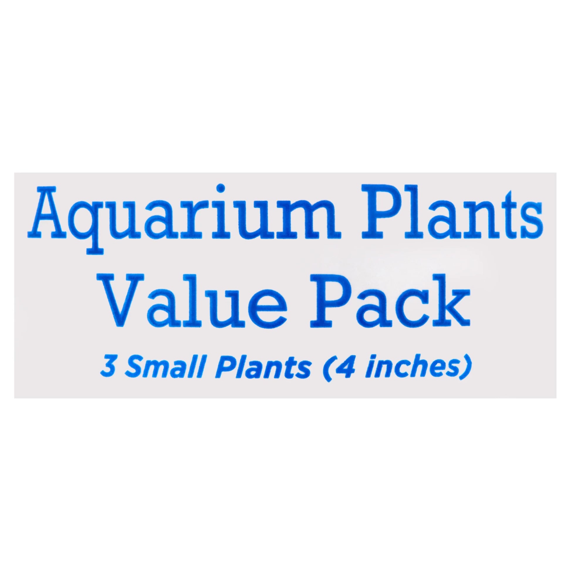 Aqua Culture Aquarium Plant Value Pack, 4" Small Plants, 3 Count Silicone Material