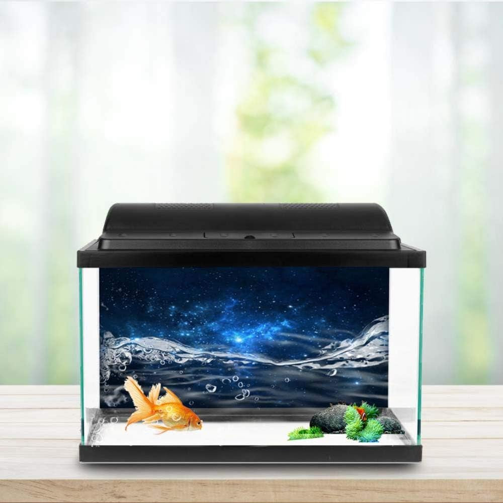 FILFEEL Aquarium Background Fish Decorations Pictures PVC Adhesive Poster Stars Backdrop Decoration Paper Cling Decals Sticker(61 * 41Cm)