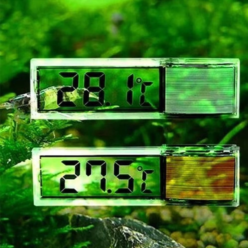 Waterproof Aquarium Thermometer 3D Digital LCD Electronic Fish Tank Temperature Fish Turtle Temp Meter Aquarium Decoration