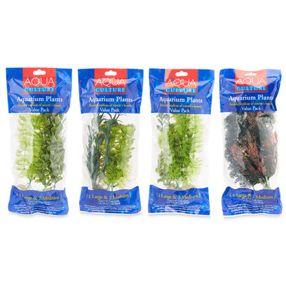 Aqua Culture Moneywort, Cabomba & Foxtail Aquarium Plant Assortment (Style Will Vary)