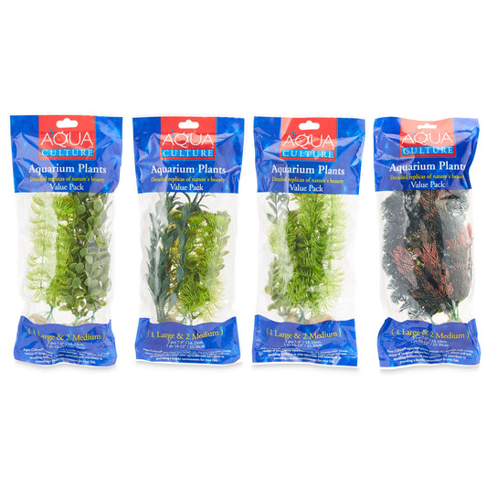 Aqua Culture Moneywort, Cabomba & Foxtail Aquarium Plant Assortment (Style Will Vary)