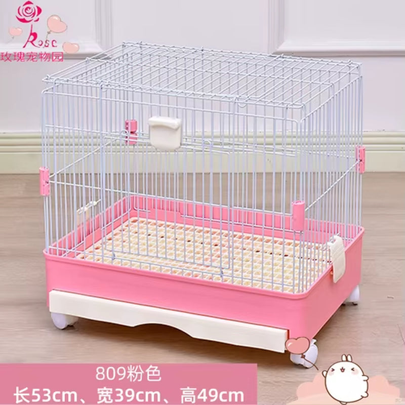 Rabbit Cage Automatic Dung Cleaning Rabbit Cage Household Extra Large Rabbit Cage Rabbit Villa Nest Rabbit House Pet Cage