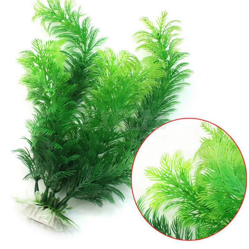 Beautiful Plastic Artificial Aquarium Plants Decoration Submersible Aquatic Fish Tank Grass Ornament Plant Aquarium Background