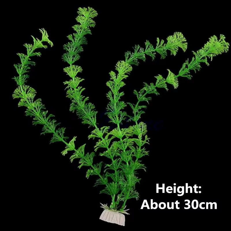 Beautiful Plastic Artificial Aquarium Plants Decoration Submersible Aquatic Fish Tank Grass Ornament Plant Aquarium Background