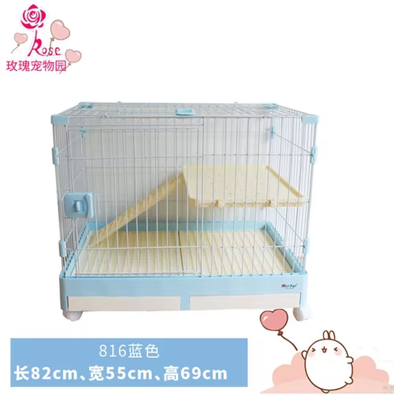 Rabbit Cage Automatic Dung Cleaning Rabbit Cage Household Extra Large Rabbit Cage Rabbit Villa Nest Rabbit House Pet Cage