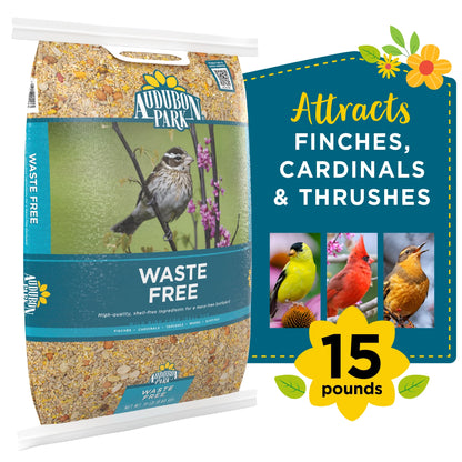 Waste Free Wild Bird Food, Dry, 1 Count per Pack, 15 Lbs.