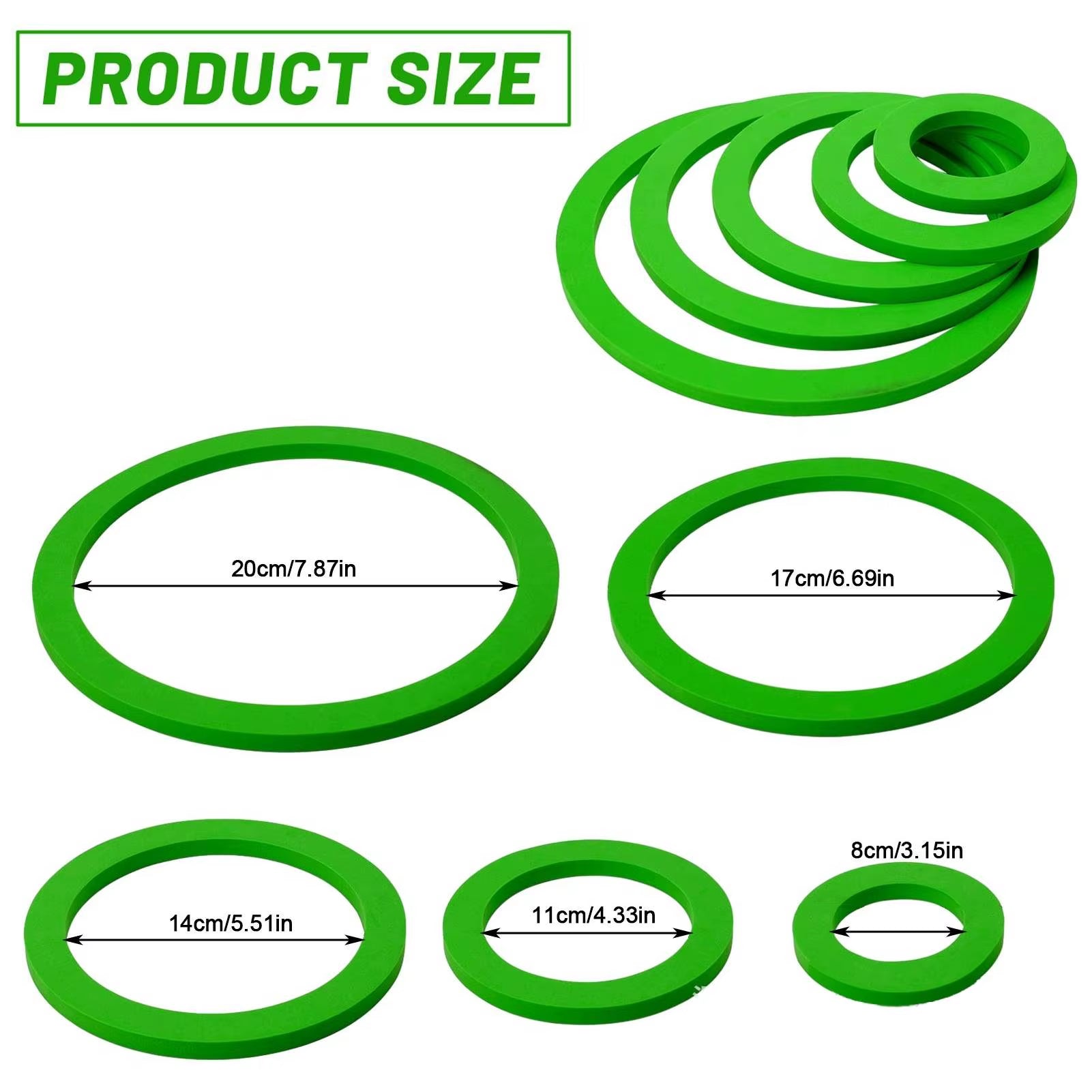 Fish Feeding Supplies Plastic Buoyancy Circle 5Pcs 2Colors for Feeder Square/Round Feeding Ring Aquarium Floating Food