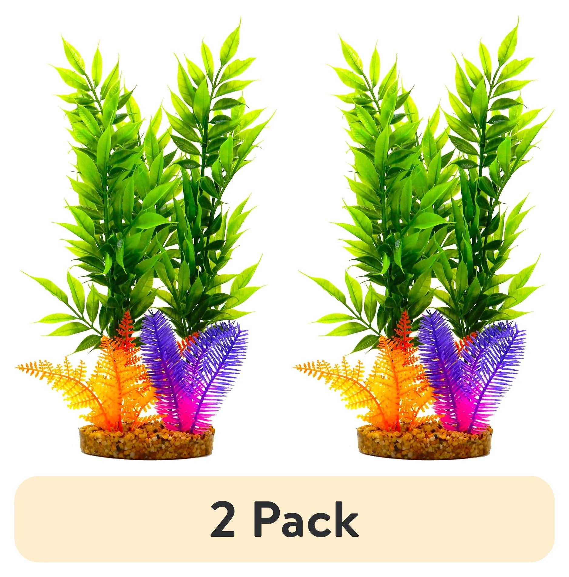 Aqua Culture XL Standing Aquarium Plant - Multicolor