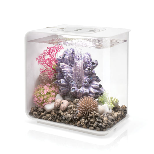 Biorb Flow 15 Aquarium with Standard Light - 4 Gallon, White, Acrylic