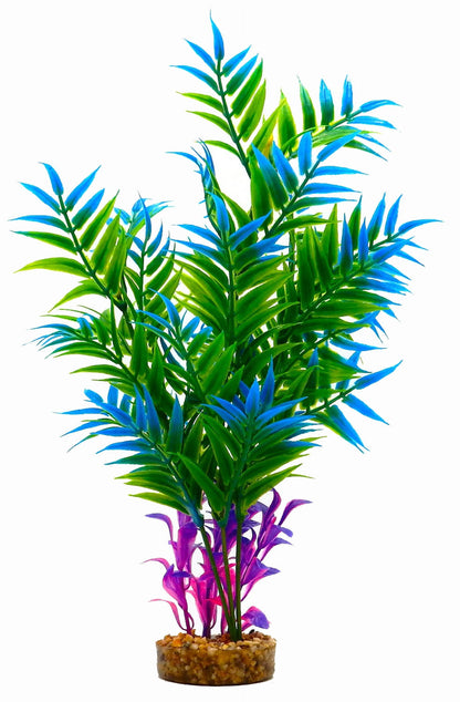 Aqua Culture Maidenhair Fern Aquarium Plant Decoration - Bright Colors