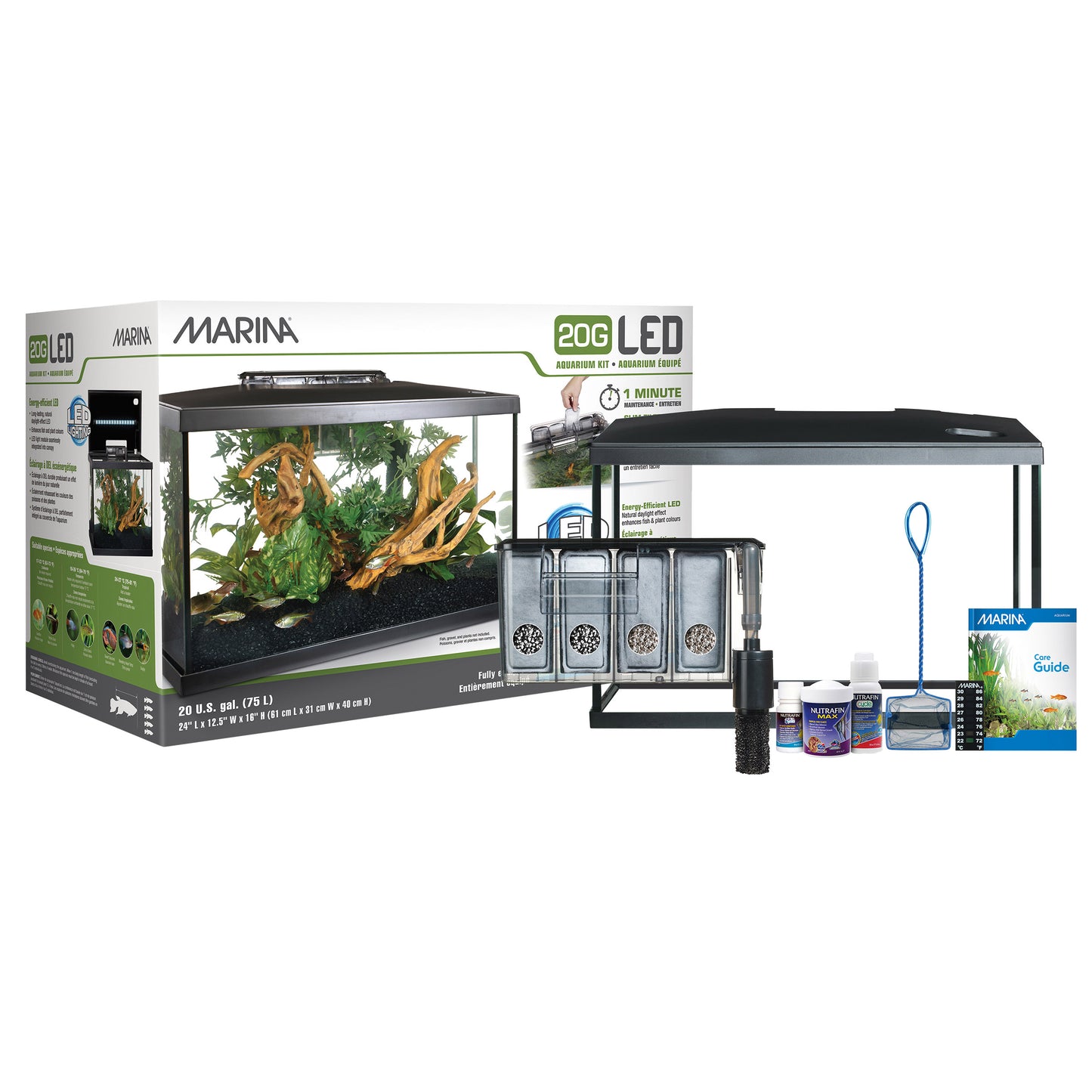 20 Gallon LED Aquarium Kit