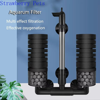 New Aquarium Filter for Aquarium Fish Tank Air Pump Skimmer Biochemical Sponge Filter Aquarium Bio Filters Filtro Aquario