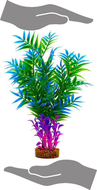 Aqua Culture Maidenhair Fern Aquarium Plant Decoration - Bright Colors