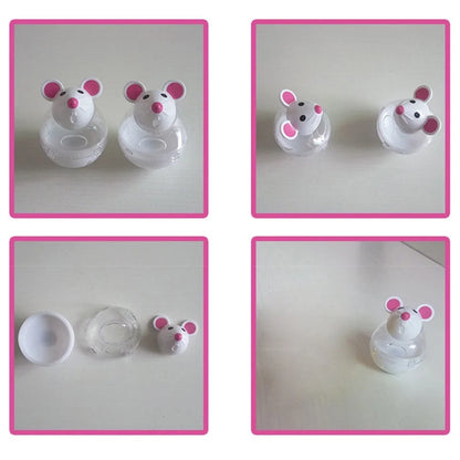 Cat Slow Feeder Cat Food Ball Mice Water Droplet Bone Tumbler Shaped Pet Treat Ball Cat Food Toy Ball Pet Food Ball