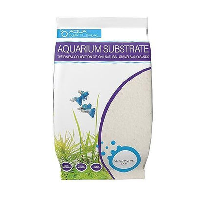 Sugar White Sand 10Lb Substrate for Aquascaping, Aquariums, Vivariums and Ter...