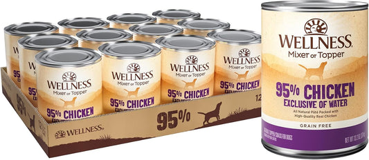 95% Chicken Natural Wet Grain Free Canned Dog Food, 13.2-Ounce Can (Pack of 12)