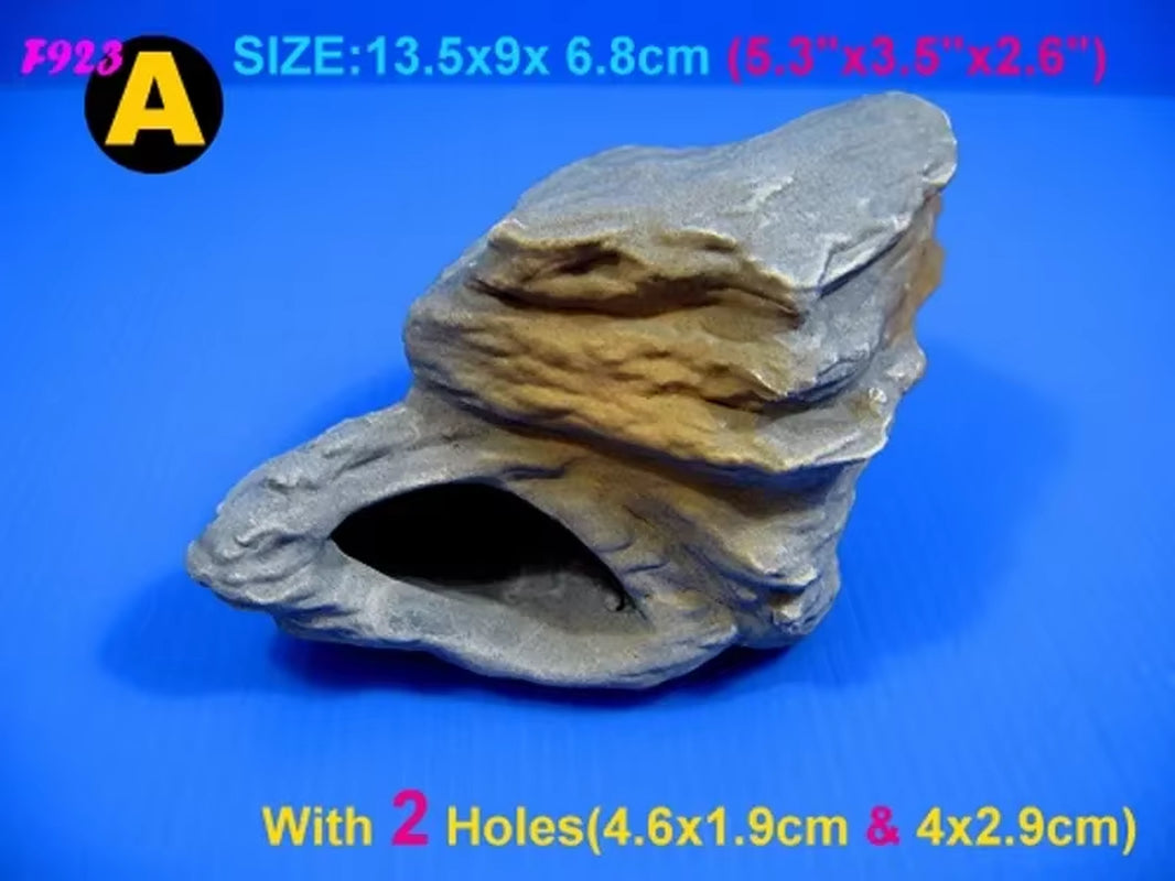 MF CICHLID STONE Ceramic Aquarium Rock Cave Decor for Fish Tank Aquarium Accessories